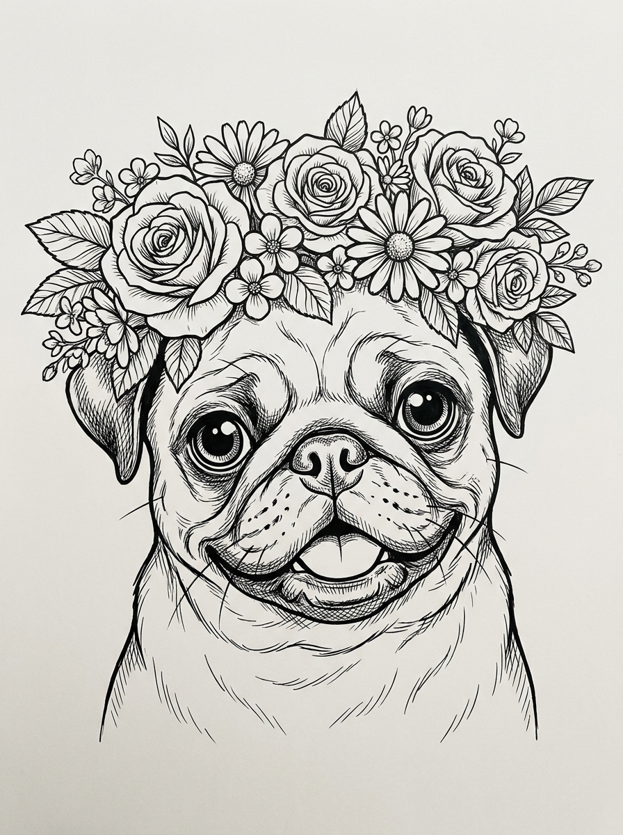 Georgia with Flower Crown